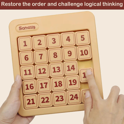 Magnetic Sliding Number Puzzle Game
