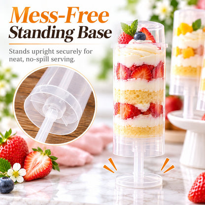 🧁Tyiimax™ Clear Push Pop Containers for Layered Desserts