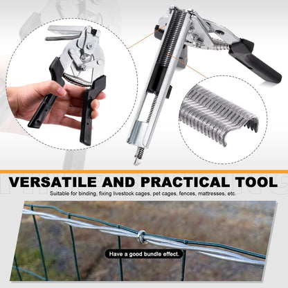TYIIMAX™ M-Type Hog Ring Pliers Kit – Semi-Automatic Spring-Loaded Fence & Cage Repair Tool