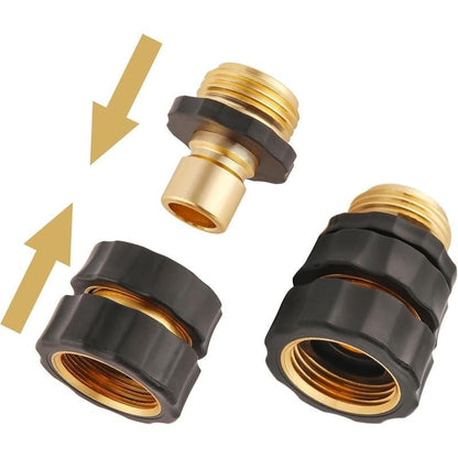 Garden Hose Quick Connector, 3/4 Inch Male and Female Garden Hose Fitting Quick Connector