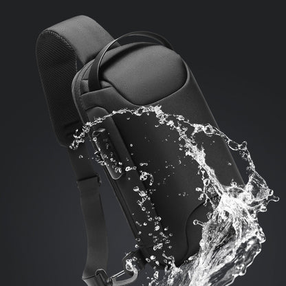 Waterproof Anti-Theft Sling Crossbody Chest Bag with USB Charging Port