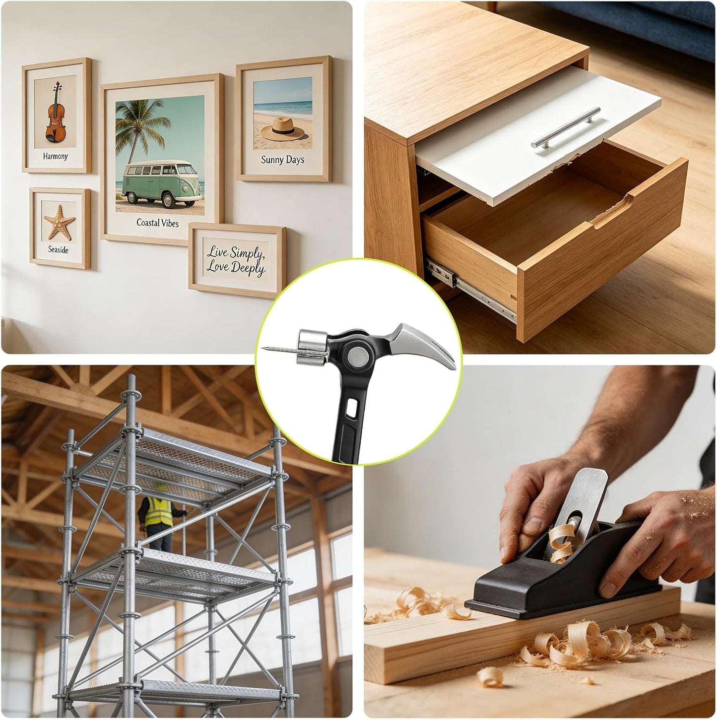 Multifunctional Forged Steel Magnetic Claw Hammer Tool