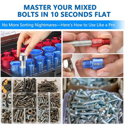 Nut and Bolt Thread Checker (SAE & Metric)