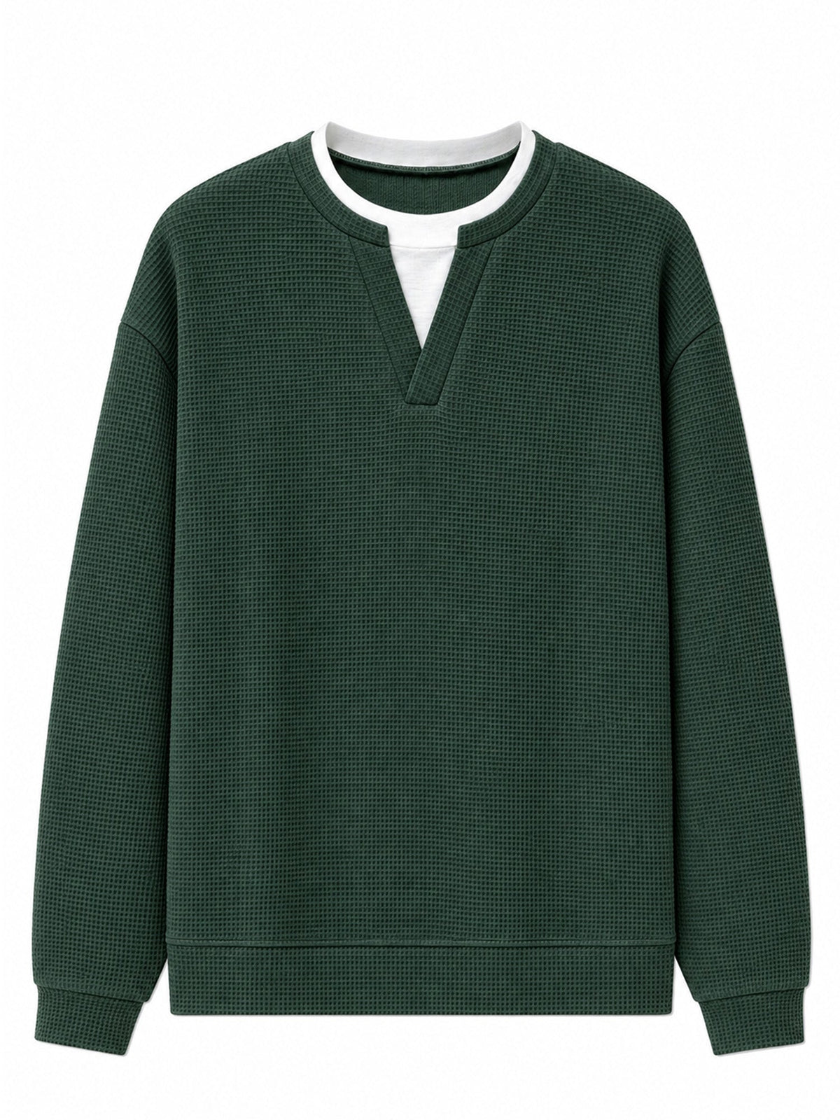 Layered Comfort Waffle Tee