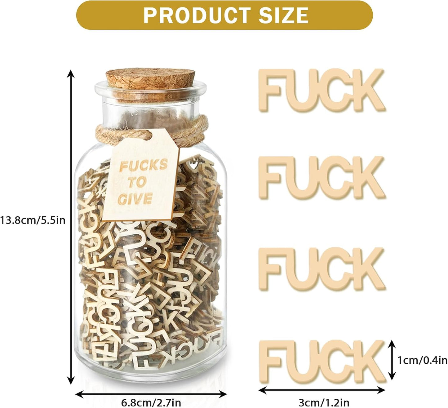 F*cks to Gift Jar🎁Hilarious Gift for Friends & Colleagues