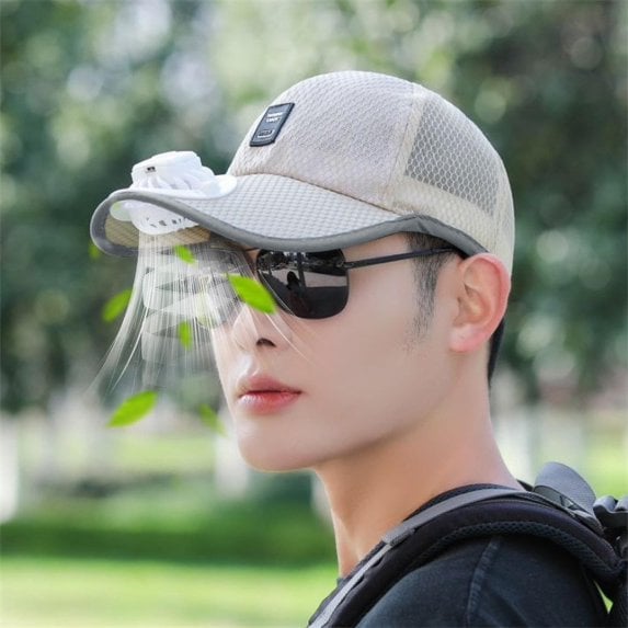 Ultralight UV Protection Baseball Cap with Solar Fan – 2026 New