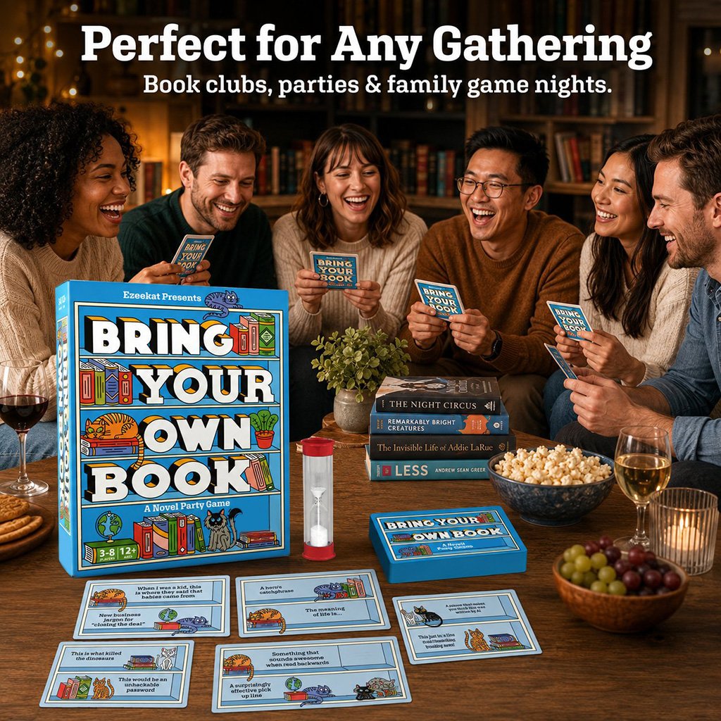 📚🐱Bring Your Own Book: A Novel Party Game(📦Buy 2 Free Shipping)