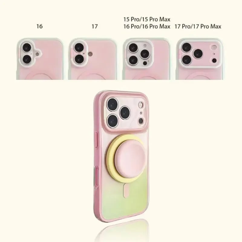 TYIIMAX™ Magnetic Gradient Phone Case with Liquid Stand for iPhone