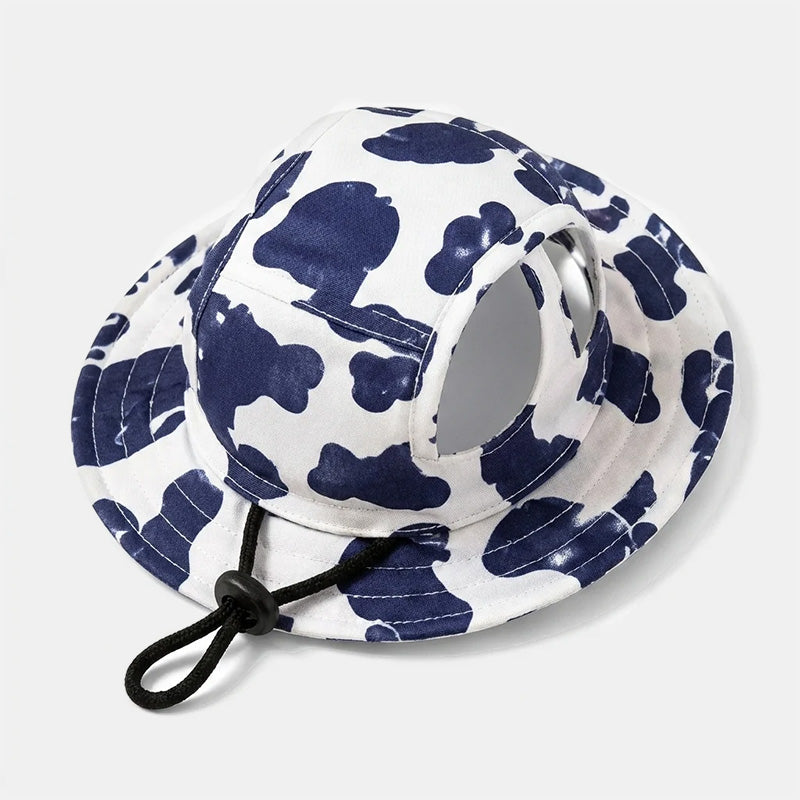 🐾 Cute Printed Pet Bucket Hat – Breathable Sun Hat for Dogs & Cats