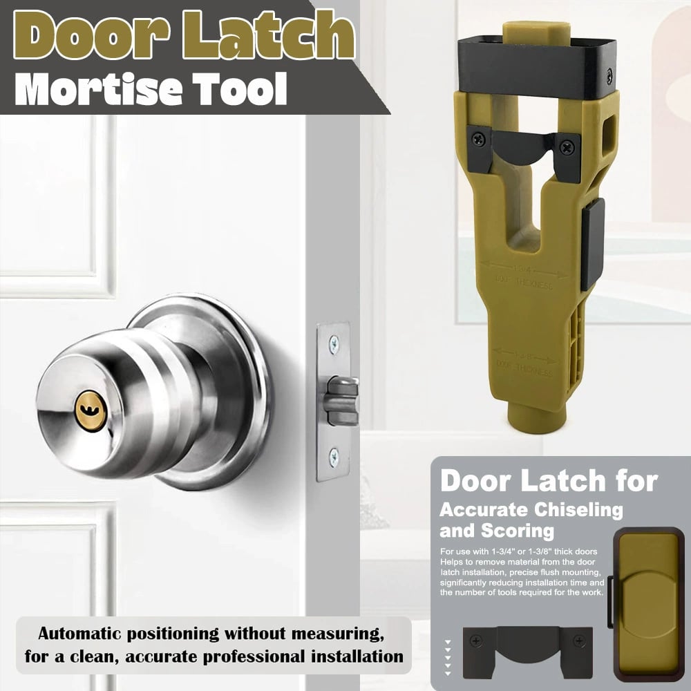 🛠️Door Latch Mortise Tool For Use With 1-3/4" or 1-3/8" Thick Door