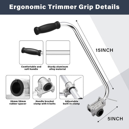 Ergonomic Trimmer Handle Kit – Shoulder Strap & Extension Bracket