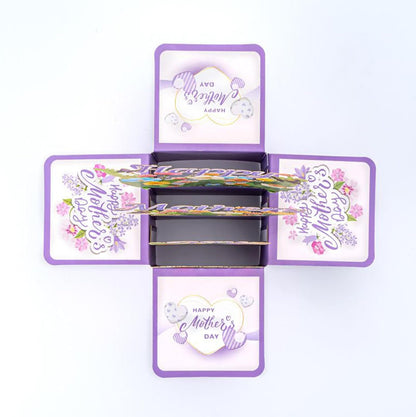 3D Pop-up Greeting Card - Pop-up 3D Flower Greeting Card for Mother