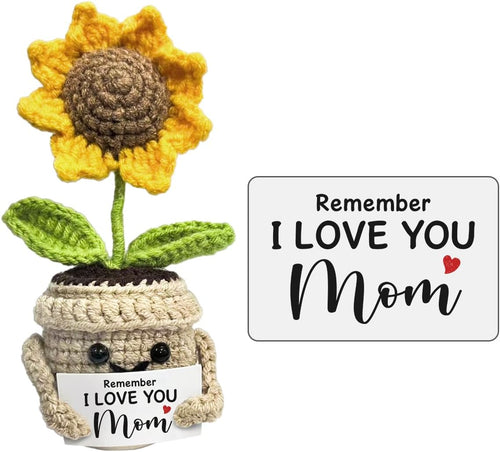 🌻Handmade Crochet Cute Sunflower - Remember I Love You MOM