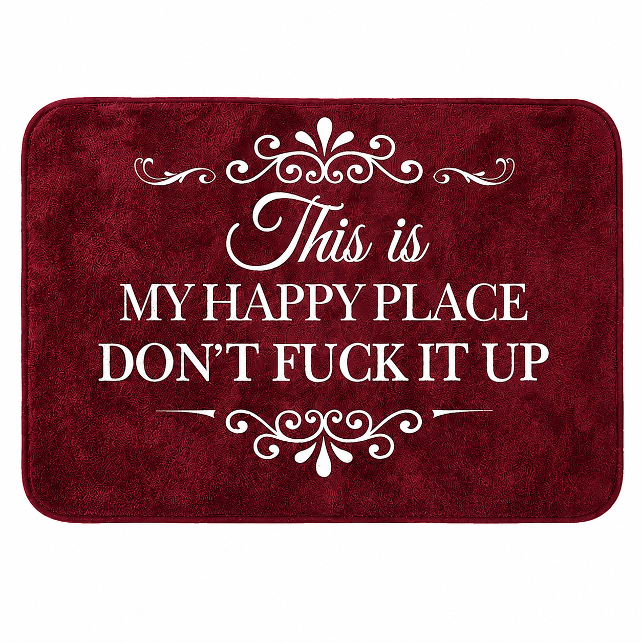 🔥Funny “This Is My Happy Place Don’t F*ck It Up” new doormat🤣