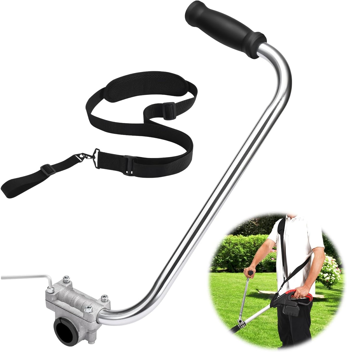 Ergonomic Trimmer Handle Kit – Shoulder Strap & Extension Bracket