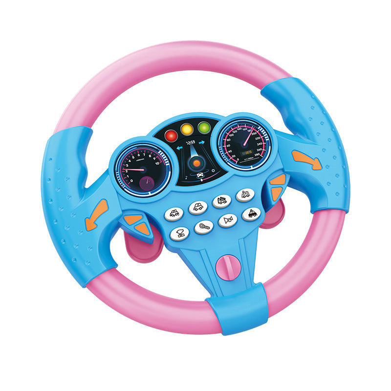 Kids Interactive Steering Wheel Toy with Lights & Sounds