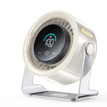 TyiiPlus Digital Display Quiet Table Fan with Turbo Airflow
