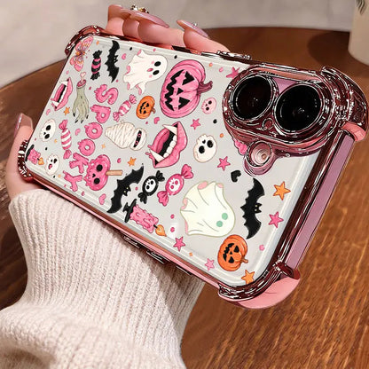 🎃TYIIMAX™ Halloween Candy Ghost Phone Case – Cute Pumpkin & Ghost Design, Shockproof Magnetic Case