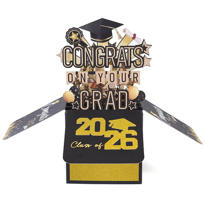 🎓Graduation Pop Up Card 2026 - 3D Happy Graduation Card with Envelope💌
