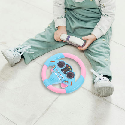 Kids Interactive Steering Wheel Toy with Lights & Sounds