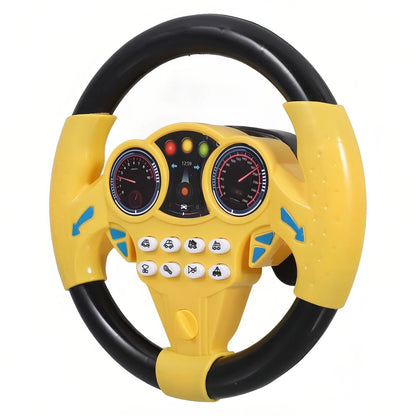 Kids Interactive Steering Wheel Toy with Lights & Sounds