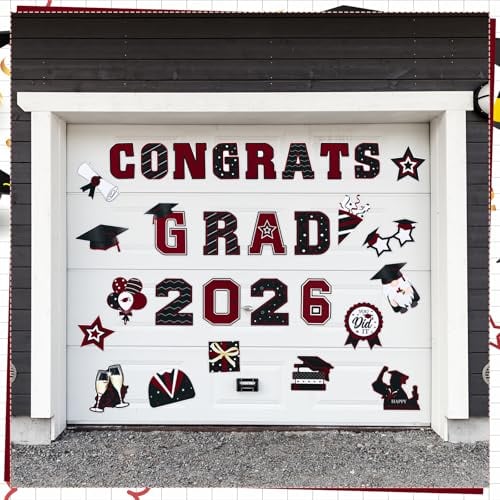 🎓2026 Grad Magnets – 30Pc Set for Celebration Decor🧲(Cars, Fridges & More)