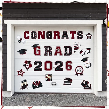 🎓2026 Grad Magnets – 30Pc Set for Celebration Decor🧲(Cars, Fridges & More)