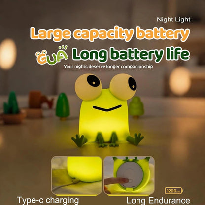 Frogs Night Light, Frogs Lamp Phone Holder