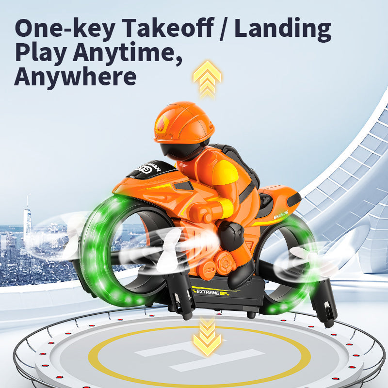 2 in 1 Flying Motorbike – Land & Air Dual Mode RC Motorcycle