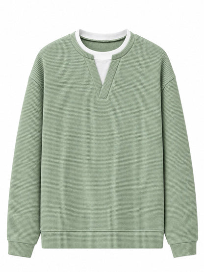 Layered Comfort Waffle Tee