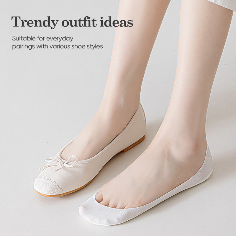 Women's Thickened Sponge-Soled Boat Socks - Sweat-Absorbent, Shock-Proof, Anti-Slip, and Invisible
