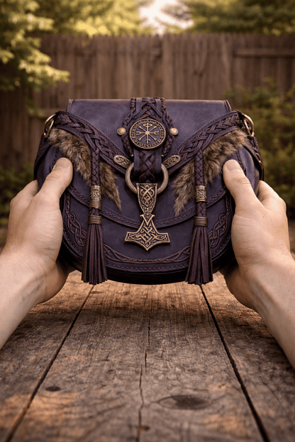 ⚔️ 👜Nathan's Viking Bags - 💕Perfect for men and women who love travel and adventure (✨Crossbody Strap Included)