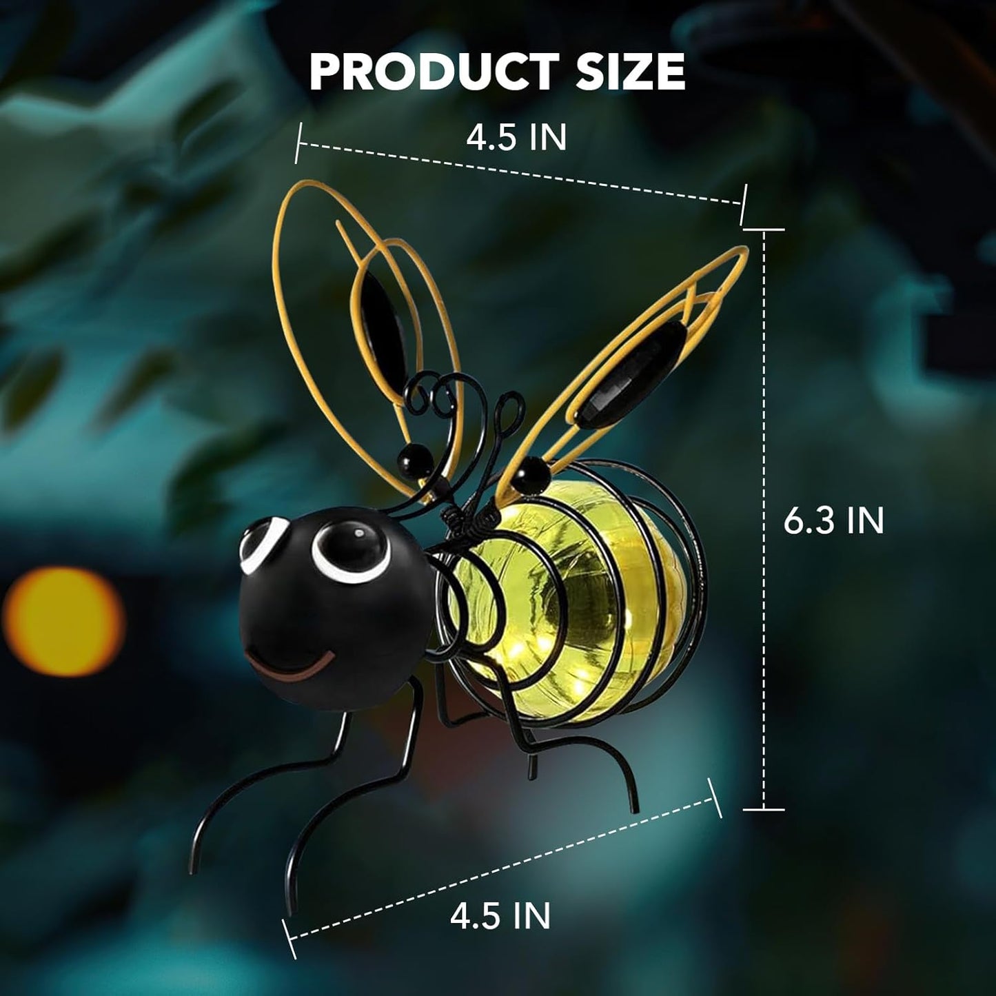 ⚡🔥Outdoor Hanging Solar Bee Light