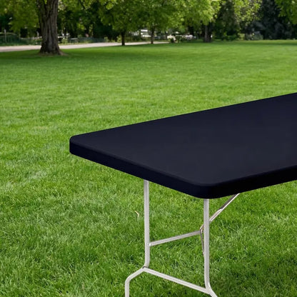 Stretch Fabric Table Top Cap Cover – Elastic Edge, Waterproof & Reusable