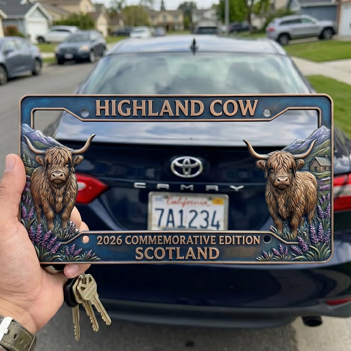 🐂 Highland Cow Commemorative Edition License Plate