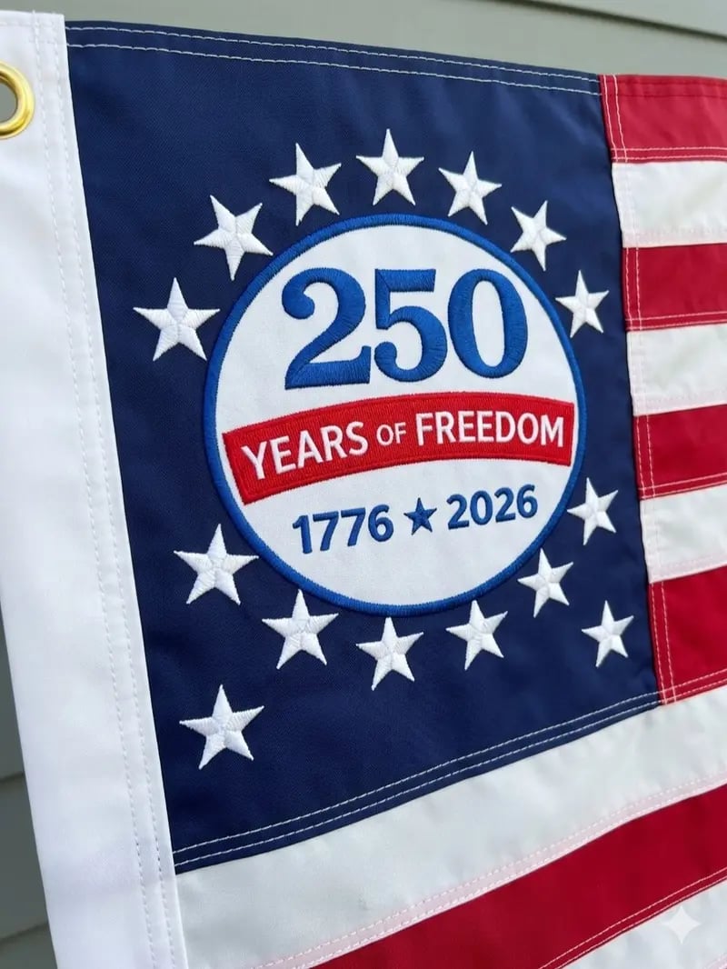 🔥250th Anniversary USA Commemorative Flag (3x5 Ft),Double-Sided Embroidered