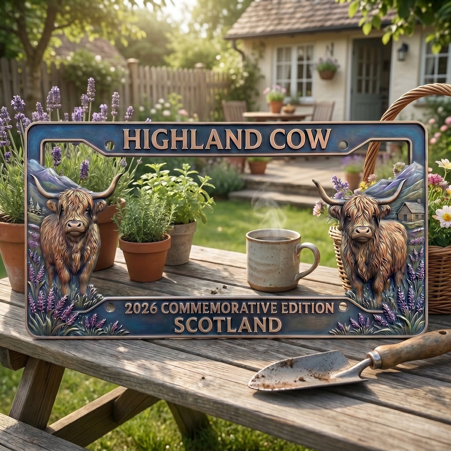 🐂 Highland Cow Commemorative Edition License Plate