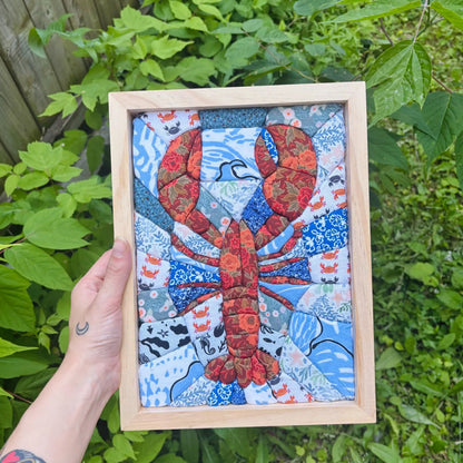 🧵 No-Sew Kinusaiga Fabric Art Kit – DIY Fabric Tucking Wall Art with Frame & Tools