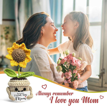🌻Handmade Crochet Cute Sunflower - Remember I Love You MOM