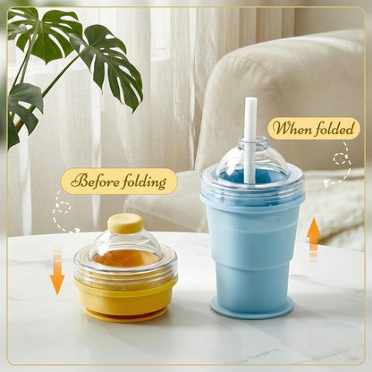 2-in-1 Collapsible Silicone Ice Ball Maker Cup