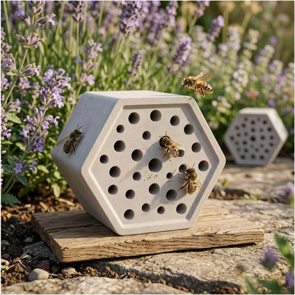 🐝Weatherproof Bee Hotel for Wild Bees and Garden Insects