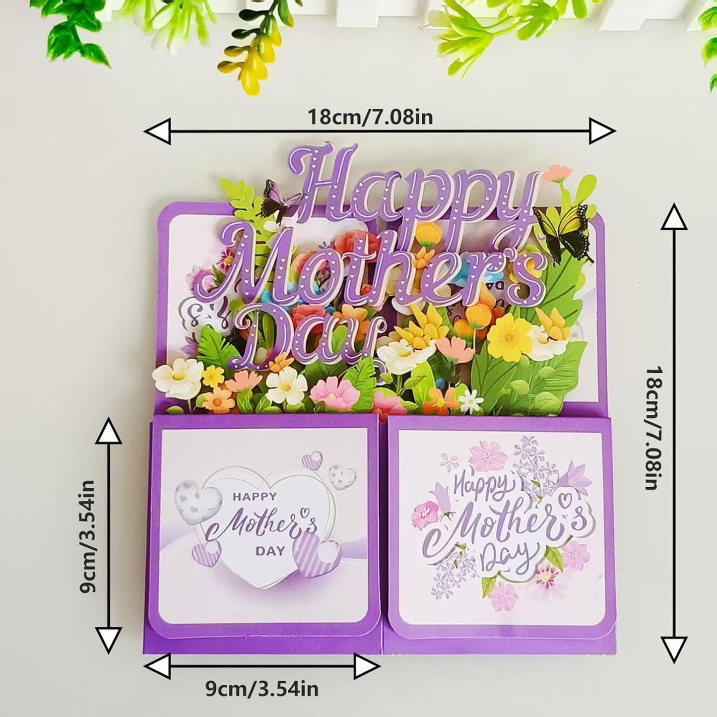3D Pop-up Greeting Card - Pop-up 3D Flower Greeting Card for Mother