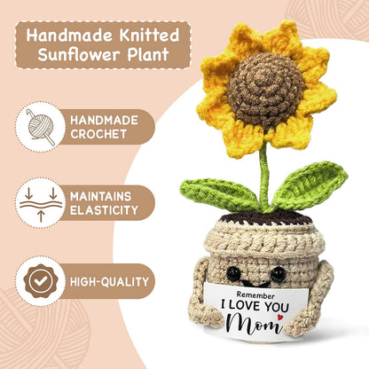 🌻Handmade Crochet Cute Sunflower - Remember I Love You MOM