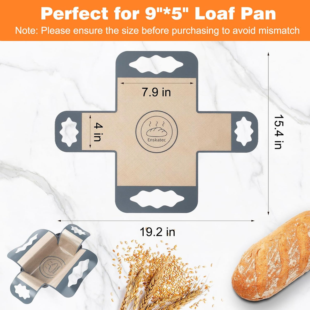 Tyiimax™ Silicone Bread Baking Sling with 4 Handles