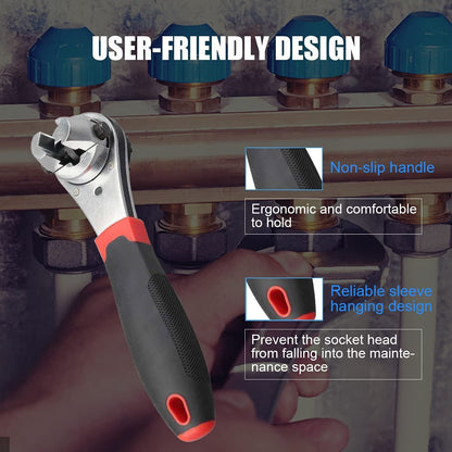🔧Adjustable Ratchet Wrench Kit for 0.25-0.9in Screw