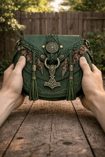 ⚔️ 👜Nathan's Viking Bags - 💕Perfect for men and women who love travel and adventure (✨Crossbody Strap Included)