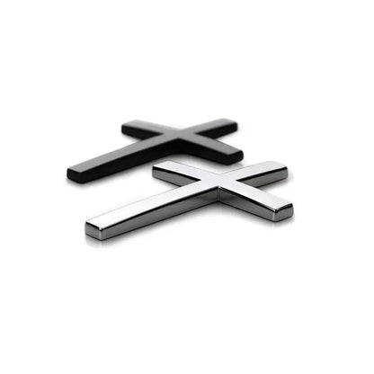 3D Christian Cross Sticker