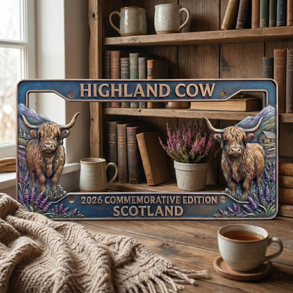 🐂 Highland Cow Commemorative Edition License Plate