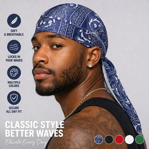 Cooling Paisley Helmet Liner & Headscarf
