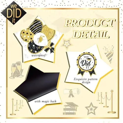 🎓2026 Grad Magnets – 30Pc Set for Celebration Decor🧲(Cars, Fridges & More)